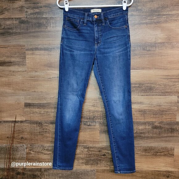 Madewell Jeans 28 Roadtripper High Rise Skinny Jansen Wash K1877 Tummy Control - Picture 1 of 12